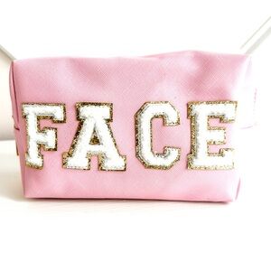 NWOT Face Travel Makeup Bag - Pink